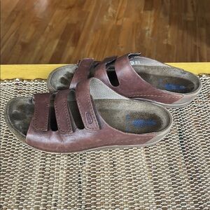 Wolky Brown Leather Sandals